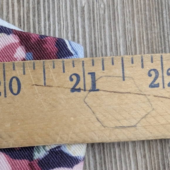 Orvis Vintage Floral Vest In Large Purple Pink Green Buckle In Back - Picture 6 of 9